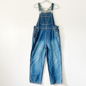 Vintage GAP Blue Wash Straight Leg Denim Overalls Sz M
